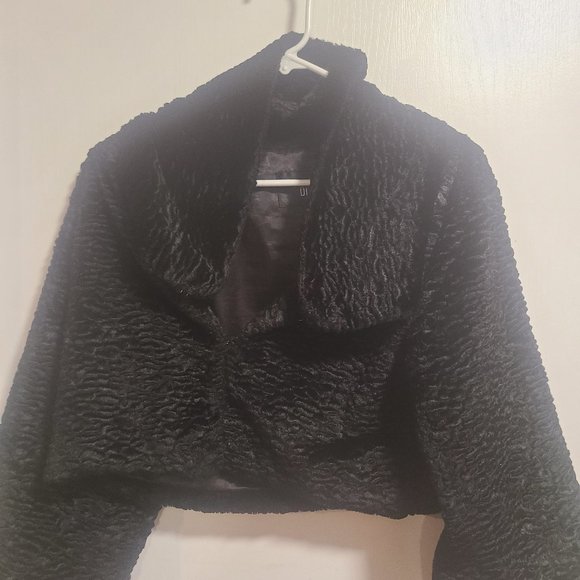 Black Wool Sweater Jacket - Picture 1 of 4